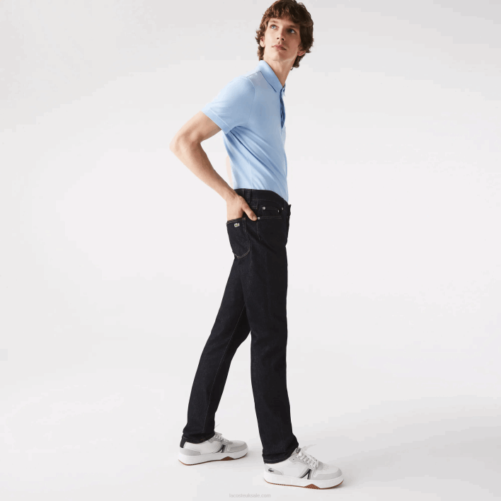 Lacoste Slim Fit Stretch Cotton Denim Pants 646T420 Blue ML4 Men