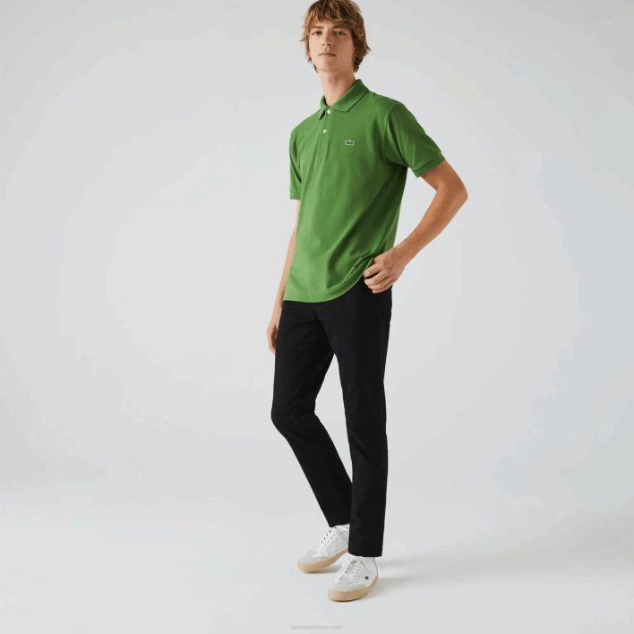 Lacoste Slim Fit Stretch Gabardine Pants 646T548 Black 031 Men