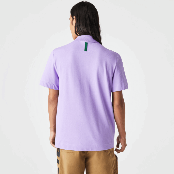 Lacoste Active Movement Breathable Cotton Pique Polo 646T602 Purple GFU Men