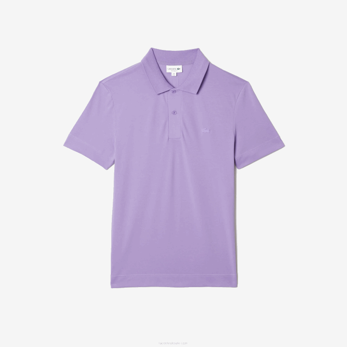 Lacoste Active Movement Breathable Cotton Pique Polo 646T602 Purple GFU Men