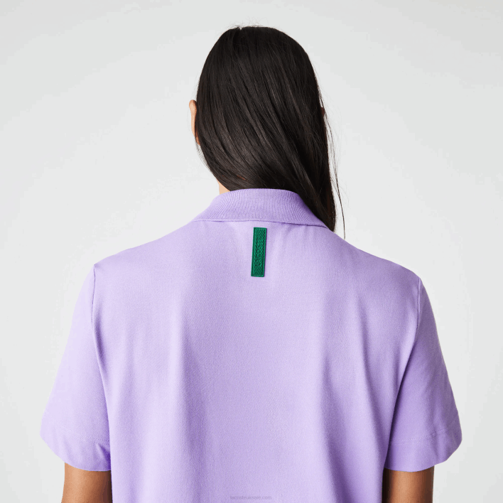 Lacoste Active Movement Breathable Cotton Pique Polo 646T602 Purple GFU Men