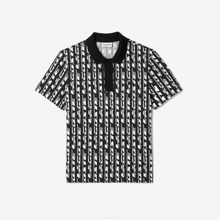 Lacoste Active Movement Two-Tone Printed Polo 646T2 Blue White 9YT Men