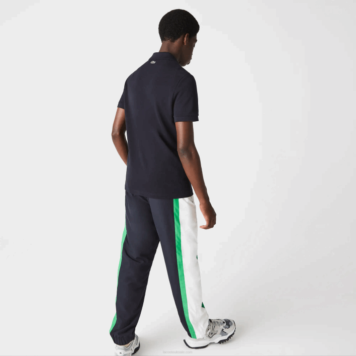 Lacoste Badge Cotton Pique Regular Fit Polo 646T912 Navy Blue HDE Men