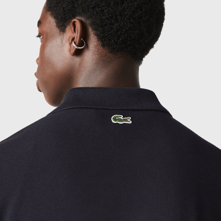 Lacoste Badge Cotton Pique Regular Fit Polo 646T912 Navy Blue HDE Men