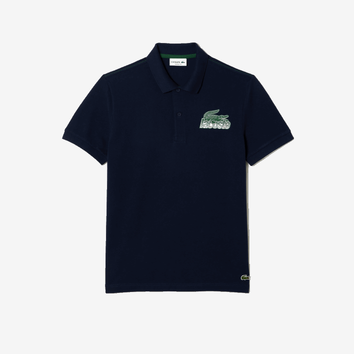 Lacoste Cotton Mini-Pique Polo 646T100 Navy Blue 166 Men