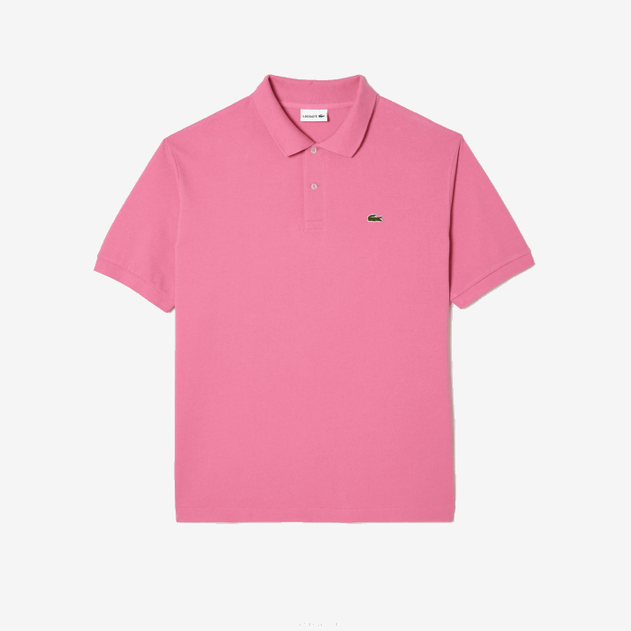 Lacoste Cotton Petit Pique Polo - Plus Size - Big 646T168 Pink 2R3 Men