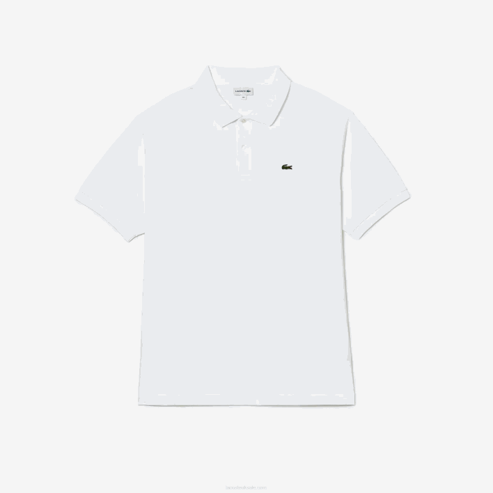 Lacoste Cotton Petit Pique Polo - Plus Size - Big 646T169 White 001 Men