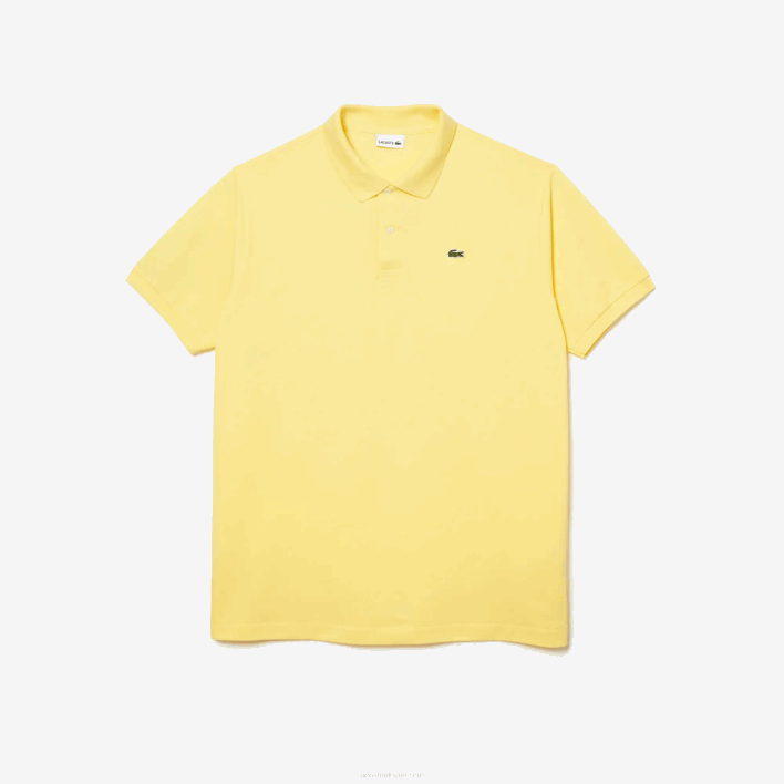 Lacoste Cotton Petit Pique Polo - Plus Size - Tall 646T186 Yellow 107 Men