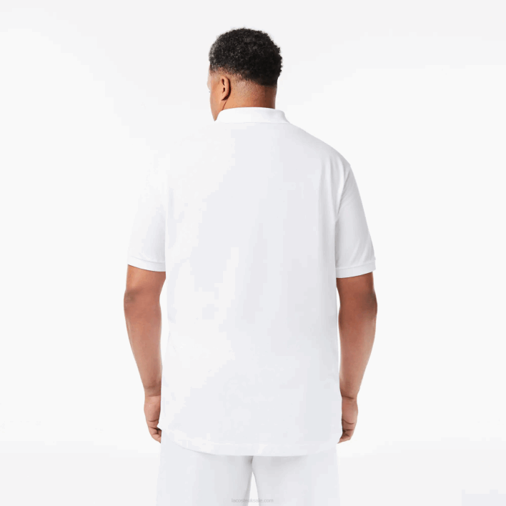 Lacoste Cotton Petit Pique Polo - Plus Size - Tall 646T187 White 001 Men