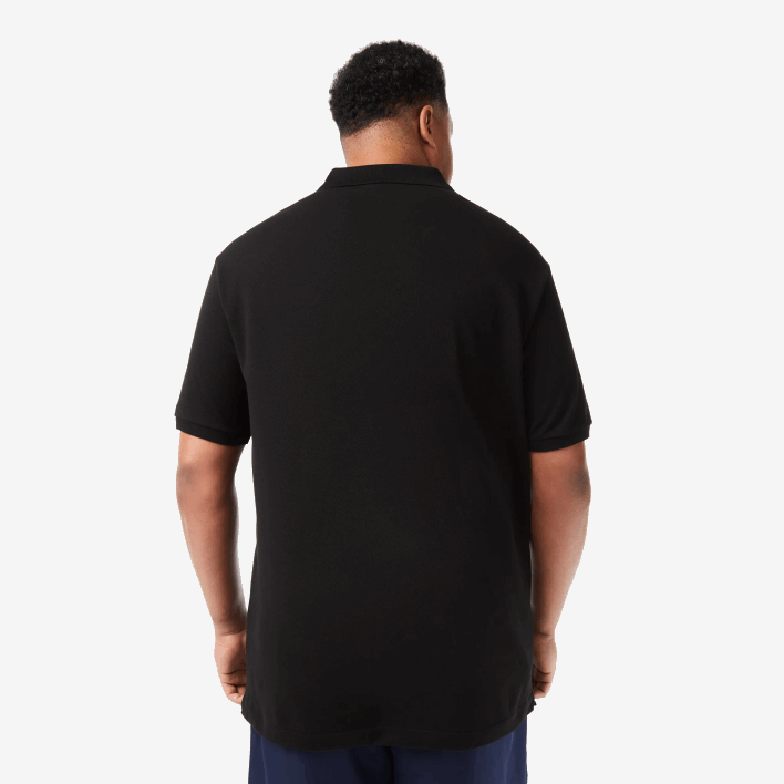 Lacoste Cotton Petit Pique Polo - Plus Size - Tall 646T188 Black 031 Men