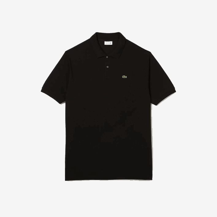 Lacoste Cotton Petit Pique Polo - Plus Size - Tall 646T188 Black 031 Men