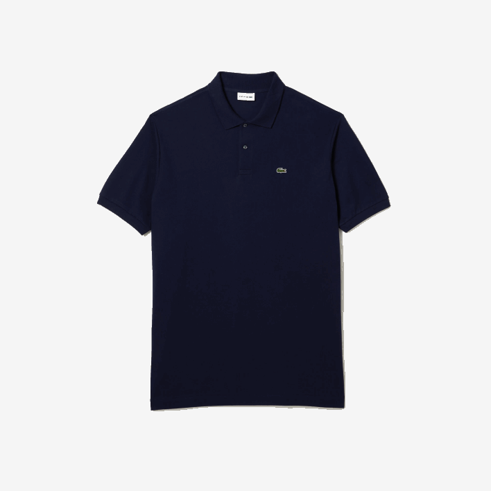 Lacoste Cotton Petit Pique Polo - Plus Size - Tall 646T189 Navy Blue 166 Men