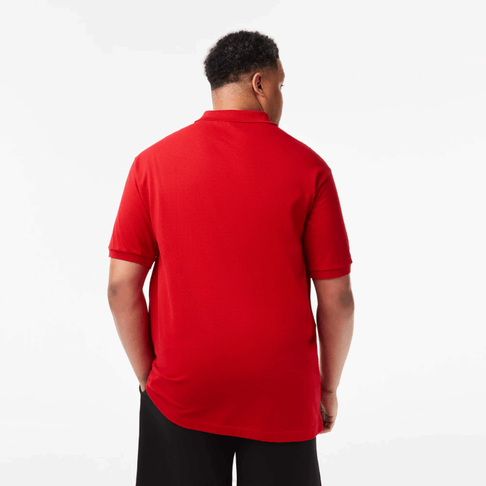 Lacoste Cotton Petit Pique Polo - Plus Size - Tall 646T204 Red 240 Men