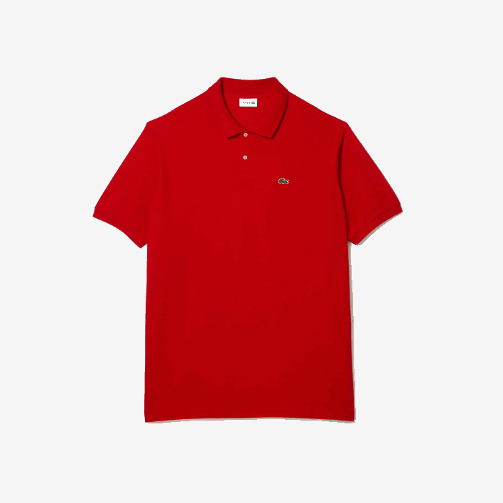 Lacoste Cotton Petit Pique Polo - Plus Size - Tall 646T204 Red 240 Men