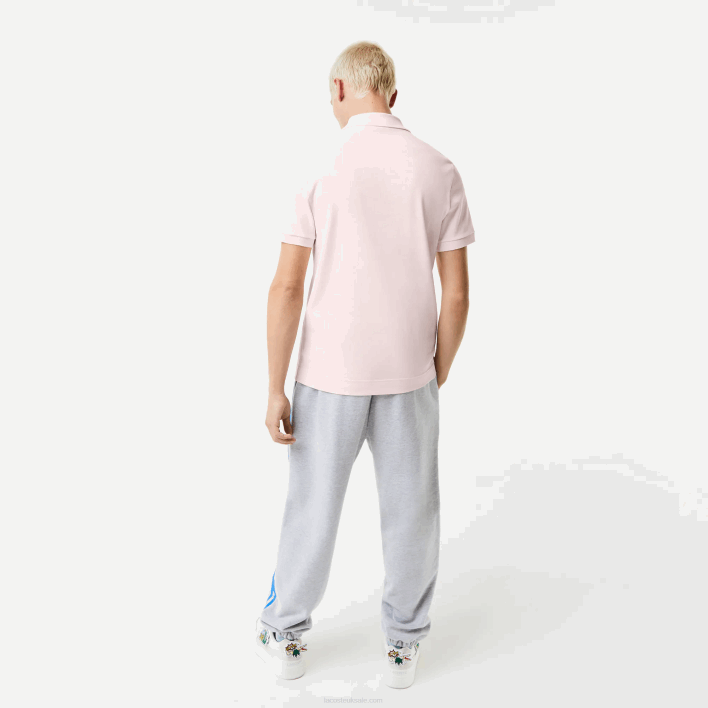 Lacoste Organic Cotton Pique Polo 646T576 Light Pink T03 Men