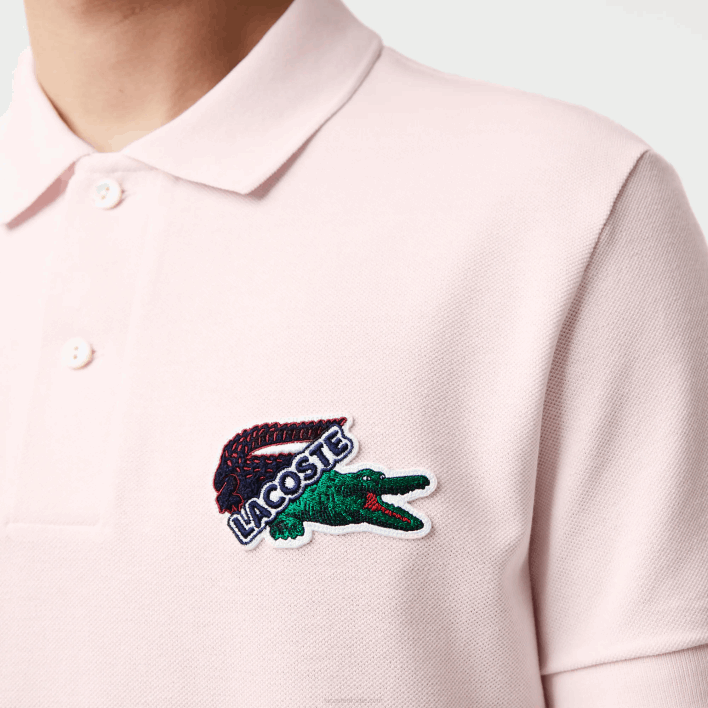 Lacoste Organic Cotton Pique Polo 646T576 Light Pink T03 Men