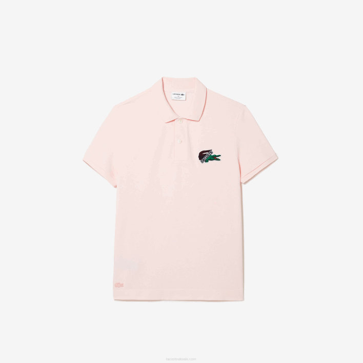 Lacoste Organic Cotton Pique Polo 646T576 Light Pink T03 Men