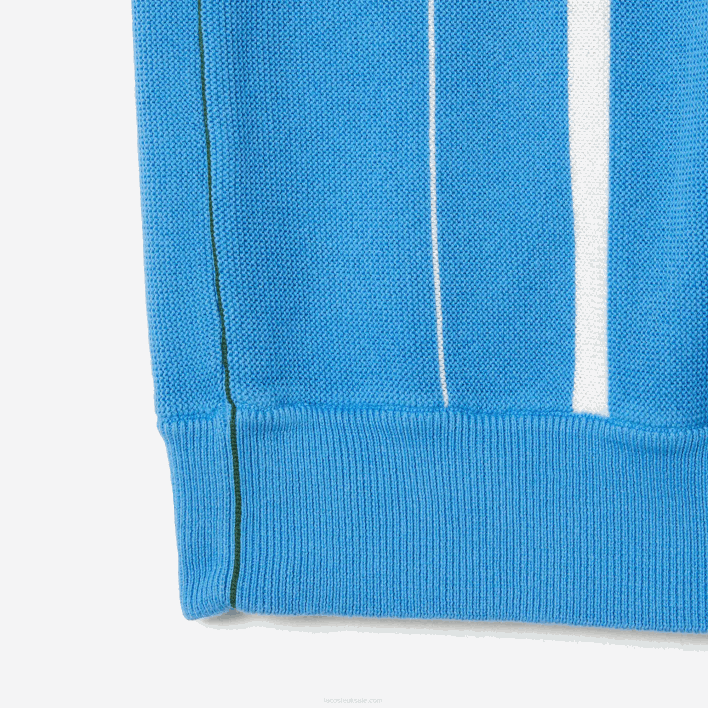 Lacoste Organic Cotton Stripe Polo 646T441 Blue White CLT Men