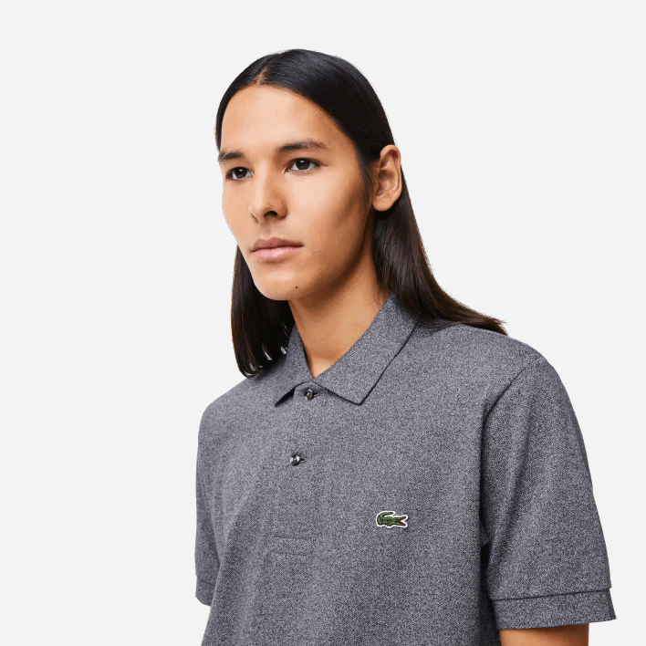 Lacoste Original L.12.12 Heathered Polo 646T126 Grey Chine E8G Men
