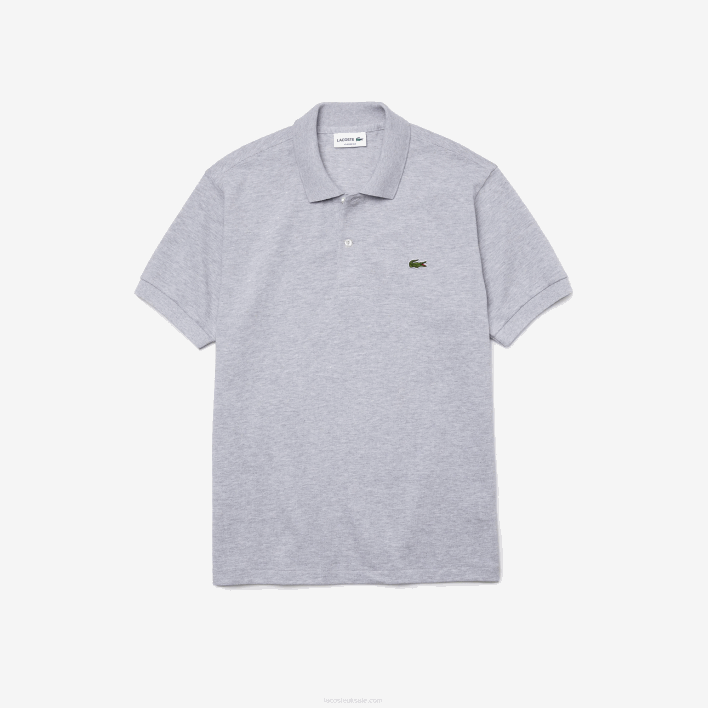 Lacoste Original L.12.12 Heathered Polo 646T127 Grey Chine CCA Men
