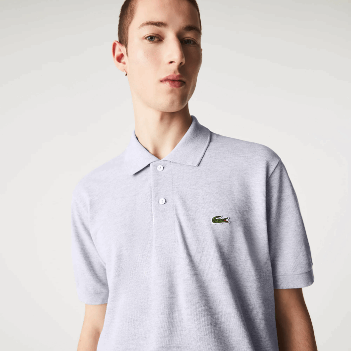 Lacoste Original L.12.12 Heathered Polo 646T127 Grey Chine CCA Men