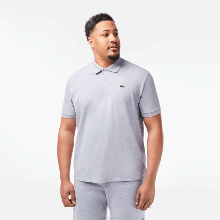 Lacoste Original L.12.12 Heathered Polo 646T127 Grey Chine CCA Men