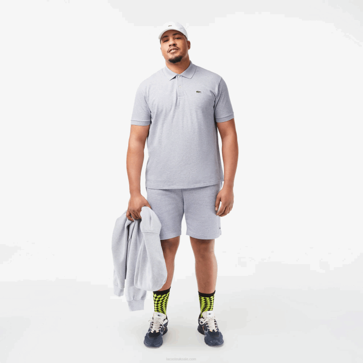 Lacoste Original L.12.12 Heathered Polo 646T127 Grey Chine CCA Men