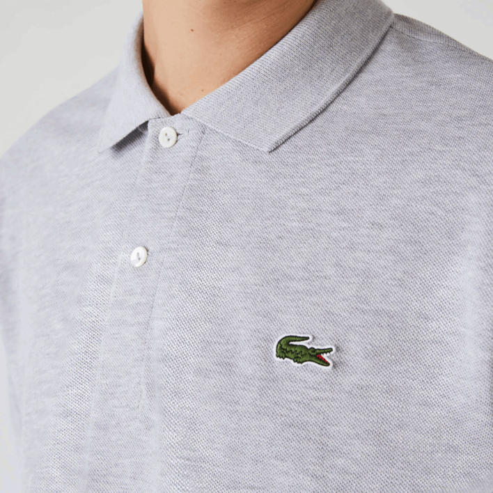 Lacoste Original L.12.12 Heathered Polo 646T127 Grey Chine CCA Men