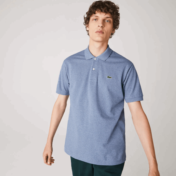 Lacoste Original L.12.12 Heathered Polo 646T128 Blue Chine 1GF Men