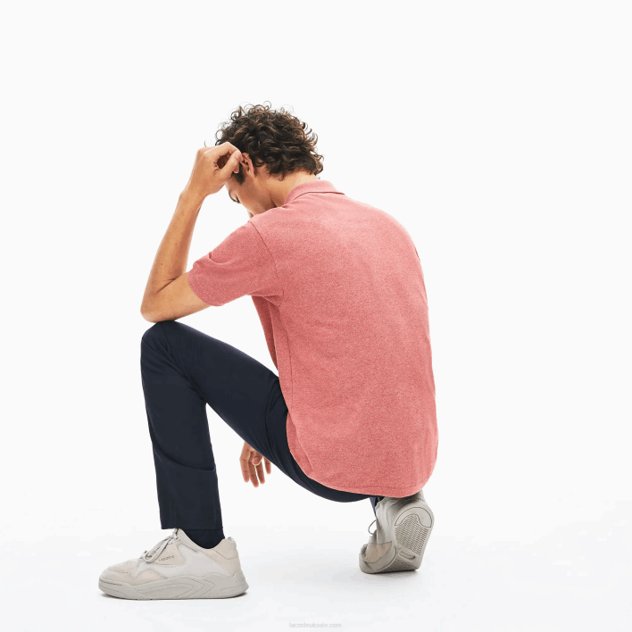 Lacoste Original L.12.12 Heathered Polo 646T774 Red KU2 Men