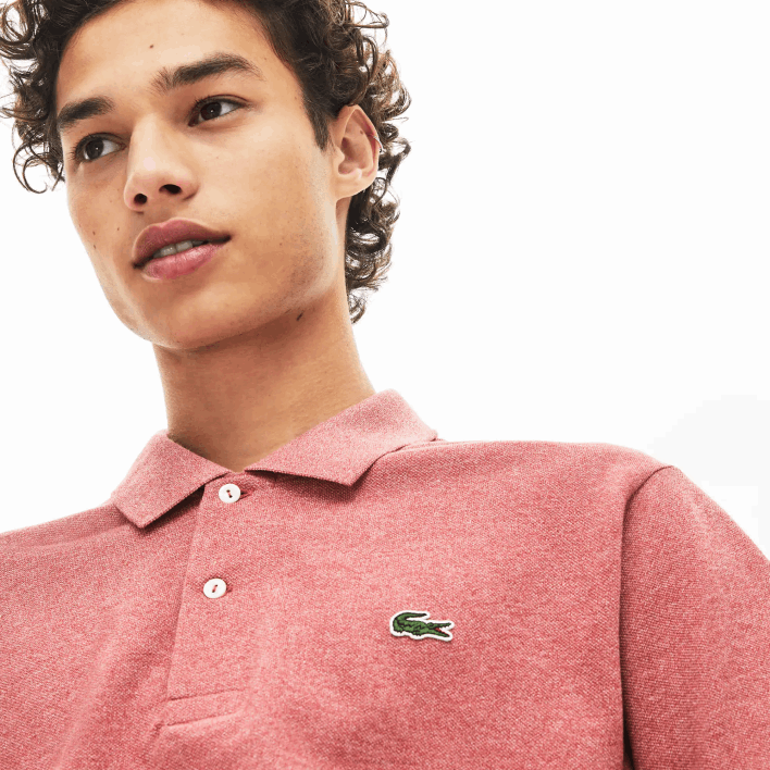 Lacoste Original L.12.12 Heathered Polo 646T774 Red KU2 Men