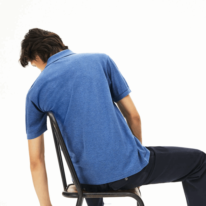 Lacoste Original L.12.12 Heathered Polo 646T865 Blue Chine 5CH Men