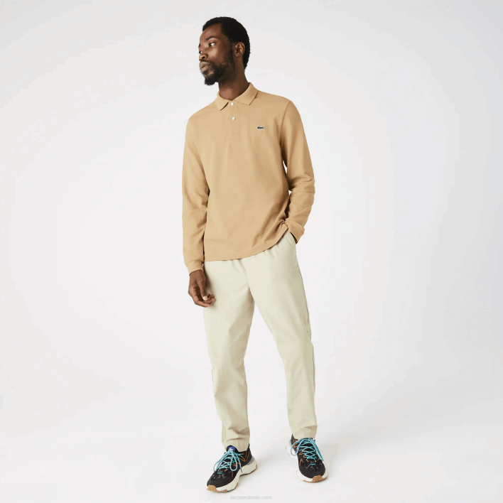 Lacoste Original L.12.12 Long Sleeve Polo 646T1221 Beige 02S Men