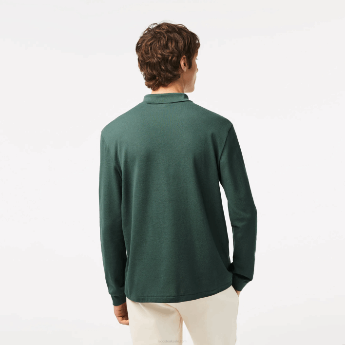 Lacoste Original L.12.12 Long Sleeve Polo 646T1301 Green 5HX Men