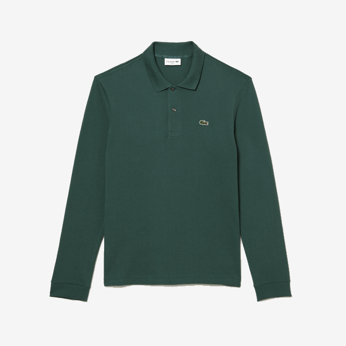 Lacoste Original L.12.12 Long Sleeve Polo 646T1301 Green 5HX Men