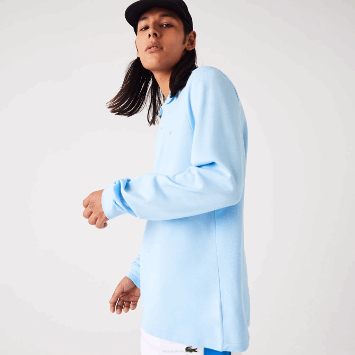 Lacoste Original L.12.12 Long Sleeve Polo 646T643 Blue HBP Men