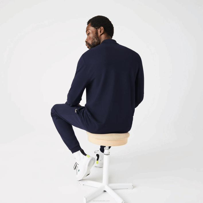 Lacoste Original L.12.12 Long Sleeve Polo 646T646 Navy Blue 166 Men