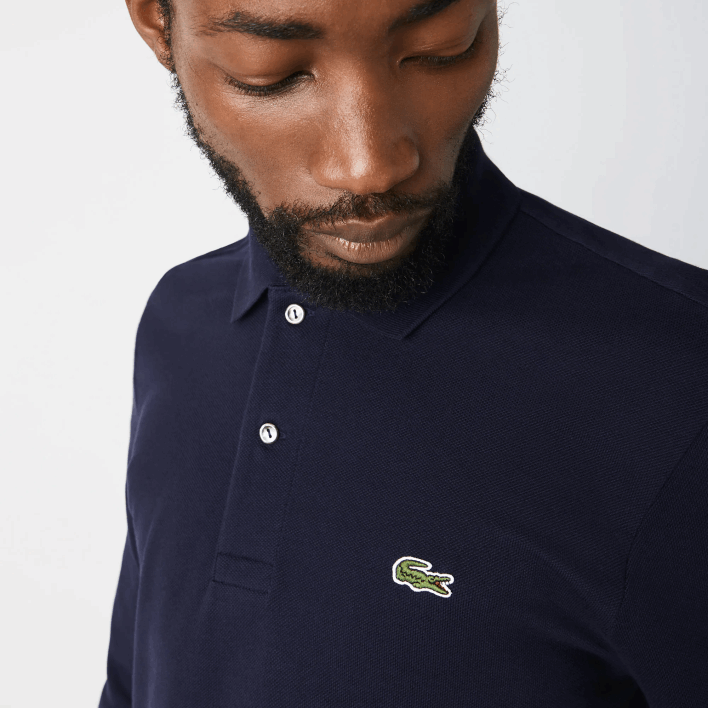 Lacoste Original L.12.12 Long Sleeve Polo 646T646 Navy Blue 166 Men