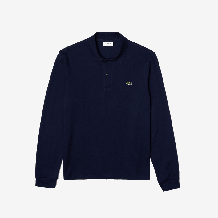 Lacoste Original L.12.12 Long Sleeve Polo 646T646 Navy Blue 166 Men