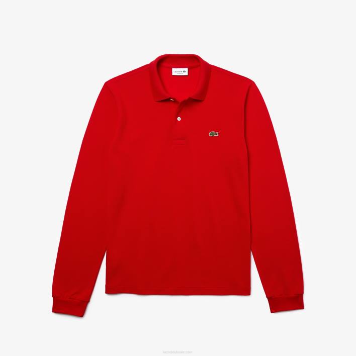 Lacoste Original L.12.12 Long Sleeve Polo 646T727 Red 240 Men