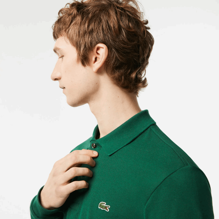 Lacoste Original L.12.12 Long Sleeve Polo 646T746 Green 132 Men