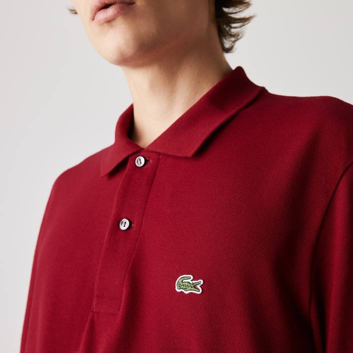 Lacoste Original L.12.12 Long Sleeve Polo 646T799 Bordeaux 476 Men