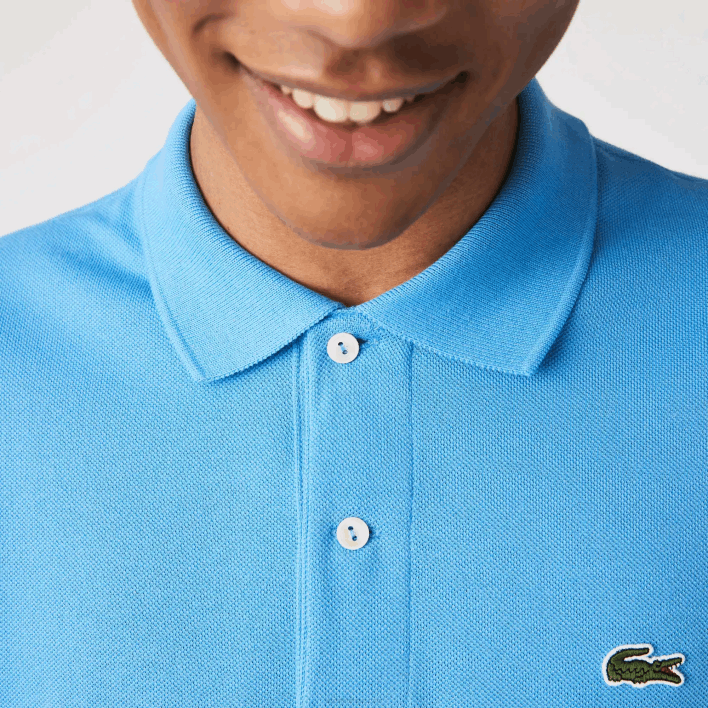 Lacoste Original L.12.12 Long Sleeve Polo 646T821 Blue 4XA Men