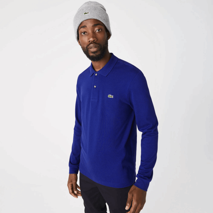 Lacoste Original L.12.12 Long Sleeve Polo 646T864 Blue BDM Men