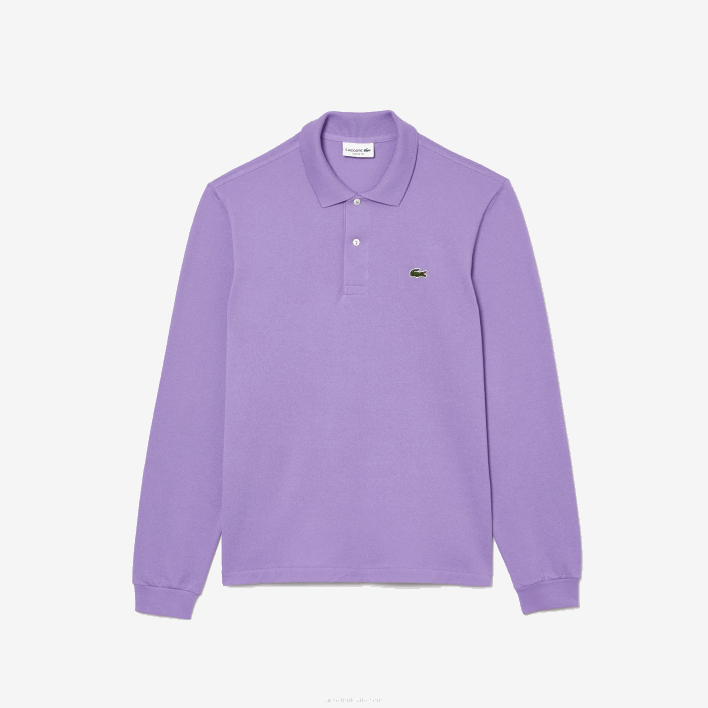 Lacoste Original L.12.12 Long Sleeve Polo 646T945 Purple GFU Men