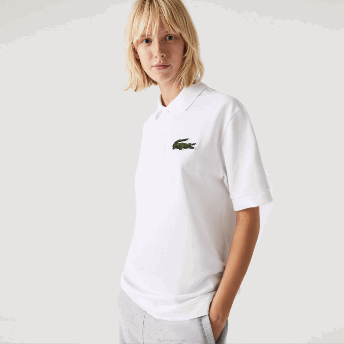 Lacoste Original L.12.12 Loose Fit Polo 646T231 White 001 Men
