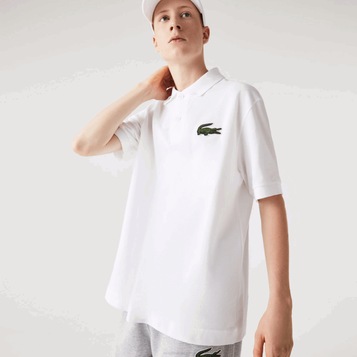 Lacoste Original L.12.12 Loose Fit Polo 646T231 White 001 Men