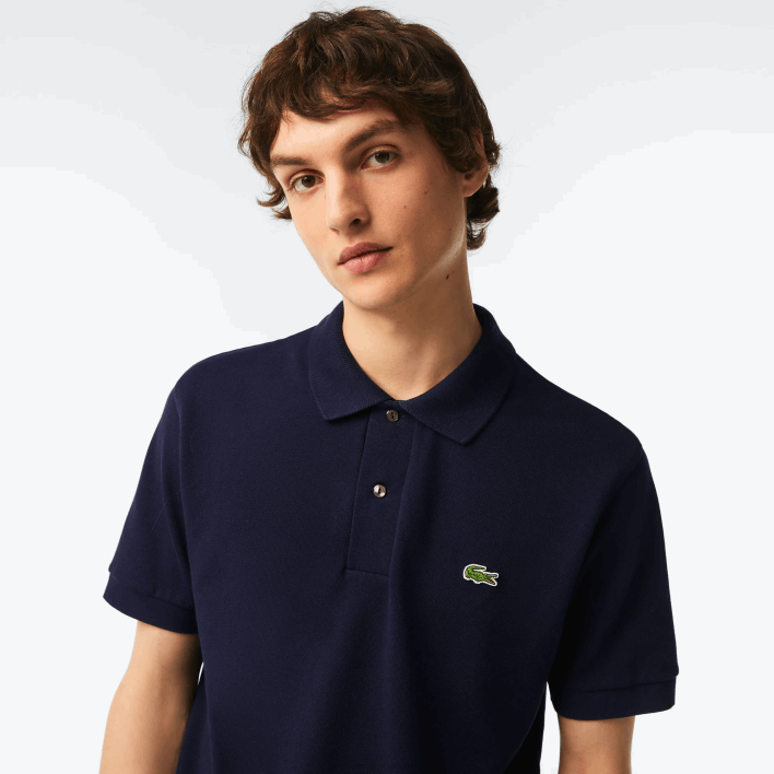 Lacoste Original L.12.12 Polo with heavy cotton pique 646T250 Navy Blue 166 Men