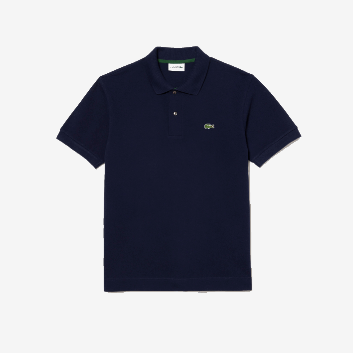 Lacoste Original L.12.12 Polo with heavy cotton pique 646T250 Navy Blue 166 Men