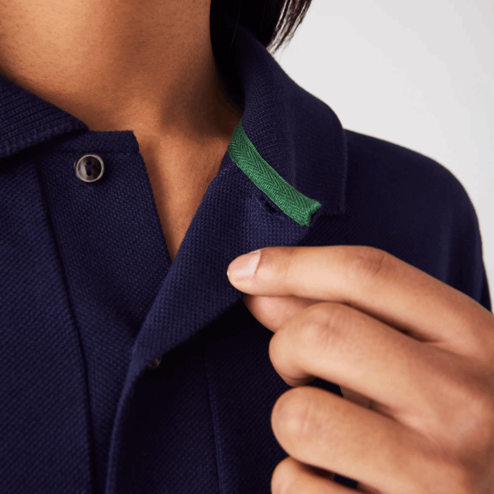 Lacoste Original L.12.12 Polo with heavy cotton pique 646T250 Navy Blue 166 Men